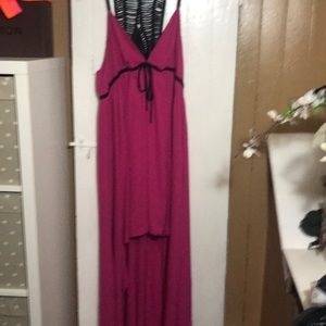 Bebe hi lo maxi dress